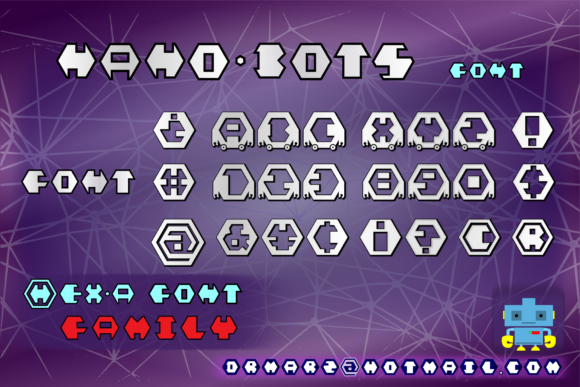 Fuente Tipografía Nano-Bots